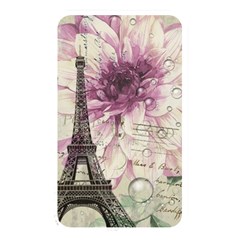 Purple Floral Vintage Paris Eiffel Tower Art Memory Card Reader (rectangular) by chicelegantboutique