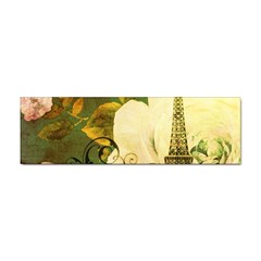 Floral Eiffel Tower Vintage French Paris Bumper Sticker