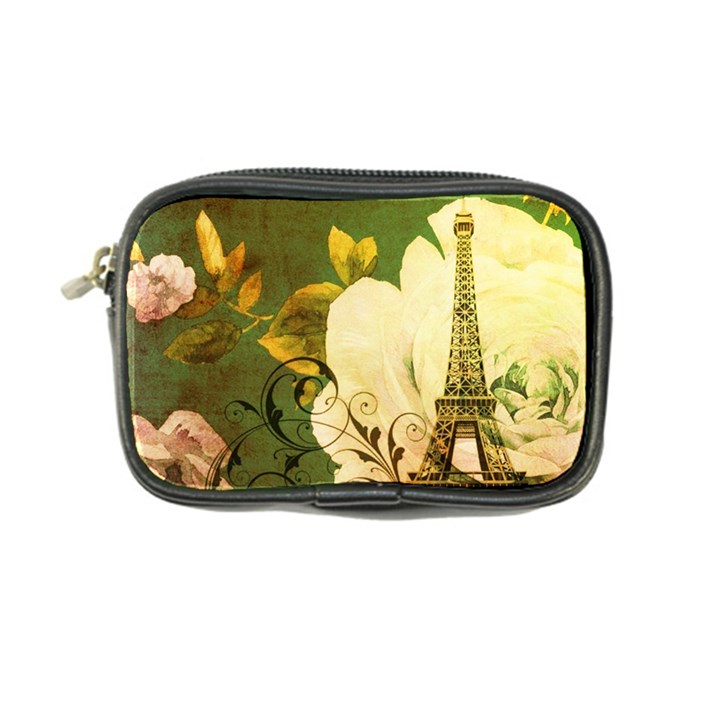 Floral Eiffel Tower Vintage French Paris Coin Purse