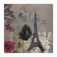 Floral Vintage Paris Eiffel Tower Art Glasses Cloth (medium) by chicelegantboutique