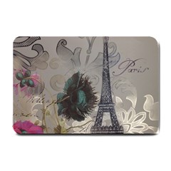 Floral Vintage Paris Eiffel Tower Art Small Door Mat by chicelegantboutique