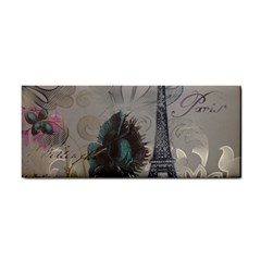 Floral Vintage Paris Eiffel Tower Art Hand Towel by chicelegantboutique