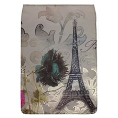 Floral Vintage Paris Eiffel Tower Art Removable Flap Cover (large) by chicelegantboutique