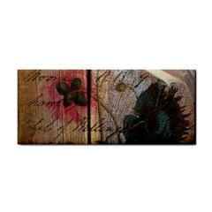 Vintage Bird Poppy Flower Botanical Art Hand Towel