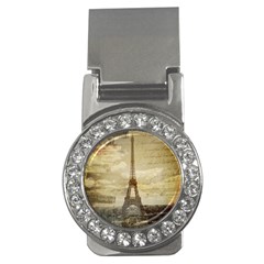 Elegant Vintage Paris Eiffel Tower Art Money Clip (cz) by chicelegantboutique