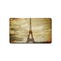 Elegant Vintage Paris Eiffel Tower Art Magnet (name Card) by chicelegantboutique