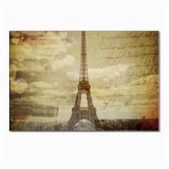 Elegant Vintage Paris Eiffel Tower Art Postcard 4 x 6  (10 Pack) by chicelegantboutique