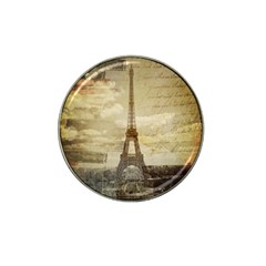 Elegant Vintage Paris Eiffel Tower Art Golf Ball Marker (for Hat Clip) by chicelegantboutique