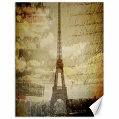 Elegant Vintage Paris Eiffel Tower Art Canvas 12  X 16  (unframed) by chicelegantboutique