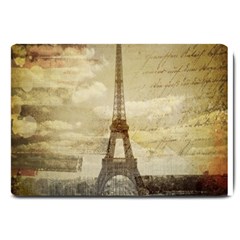 Elegant Vintage Paris Eiffel Tower Art Large Door Mat by chicelegantboutique