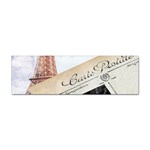 French Postcard Vintage Paris Eiffel Tower Bumper Sticker Front