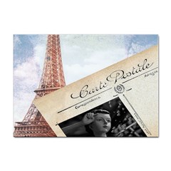 French Postcard Vintage Paris Eiffel Tower A4 Sticker 100 Pack