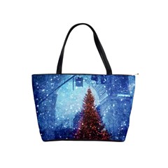 Elegant Winter Snow Flakes Gate Of Victory Paris France Large Shoulder Bag by chicelegantboutique