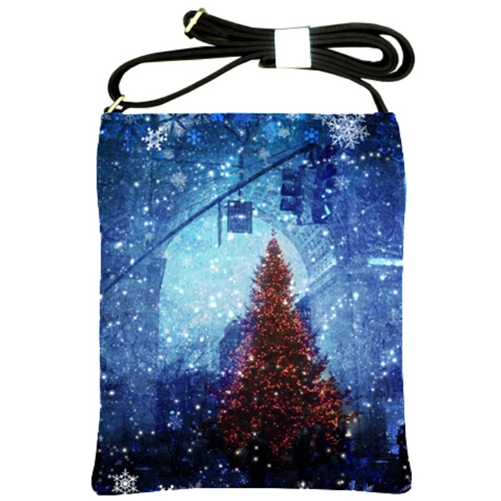 Elegant Winter Snow Flakes Gate Of Victory Paris France Shoulder Sling Bag