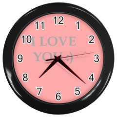 Love Wall Clock (black)