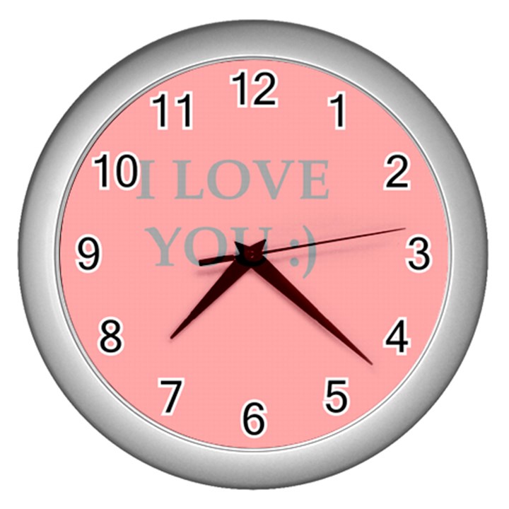 Love Wall Clock (Silver)