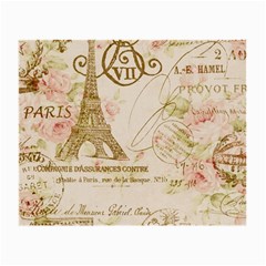 Floral Eiffel Tower Vintage French Paris Art Glasses Cloth (small)