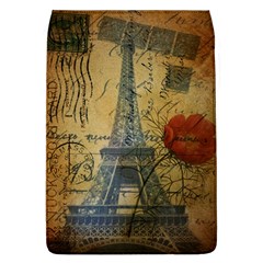 Vintage Stamps Postage Poppy Flower Floral Eiffel Tower Vintage Paris Removable Flap Cover (large) by chicelegantboutique