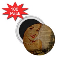 Yellow Dress Blonde Beauty   1 75  Button Magnet (100 Pack) by chicelegantboutique