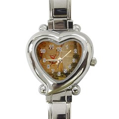 Yellow Dress Blonde Beauty   Heart Italian Charm Watch  by chicelegantboutique