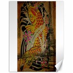 Funky Japanese Tattoo Koi Fish Graphic Art Canvas 18  x 24  (Unframed) 17.8 x23.08  Canvas - 1