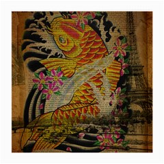 Funky Japanese Tattoo Koi Fish Graphic Art Glasses Cloth (Medium)