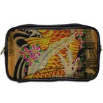 Funky Japanese Tattoo Koi Fish Graphic Art Travel Toiletry Bag (Two Sides) Back