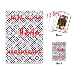 Batman Begins Joker  hahaha  Playing Cards Single Design