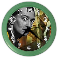 Dali s Whiskers Wall Clock (color) by Contest1720196