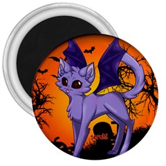 Serukivampirecat 3  Button Magnet by Kittichu