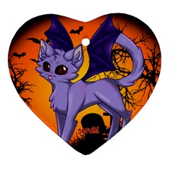 Serukivampirecat Heart Ornament by Kittichu