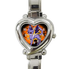 Serukivampirecat Heart Italian Charm Watch 