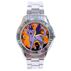 Serukivampirecat Stainless Steel Watch (men s) by Kittichu