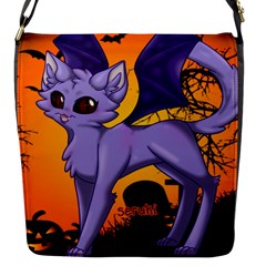 Serukivampirecat Flap Closure Messenger Bag (small) by Kittichu