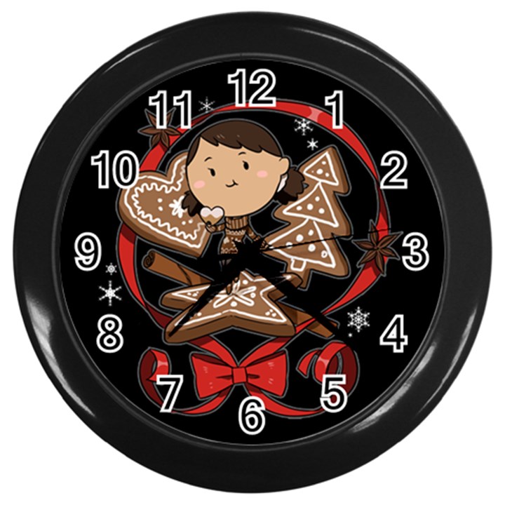 Holiday Wall Clock (Black)