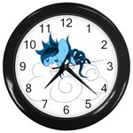 Hiding Wall Clock (Black) Front