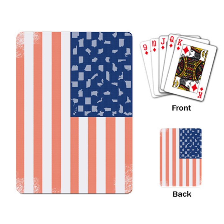 U.S.A. flag Playing Cards Single Design