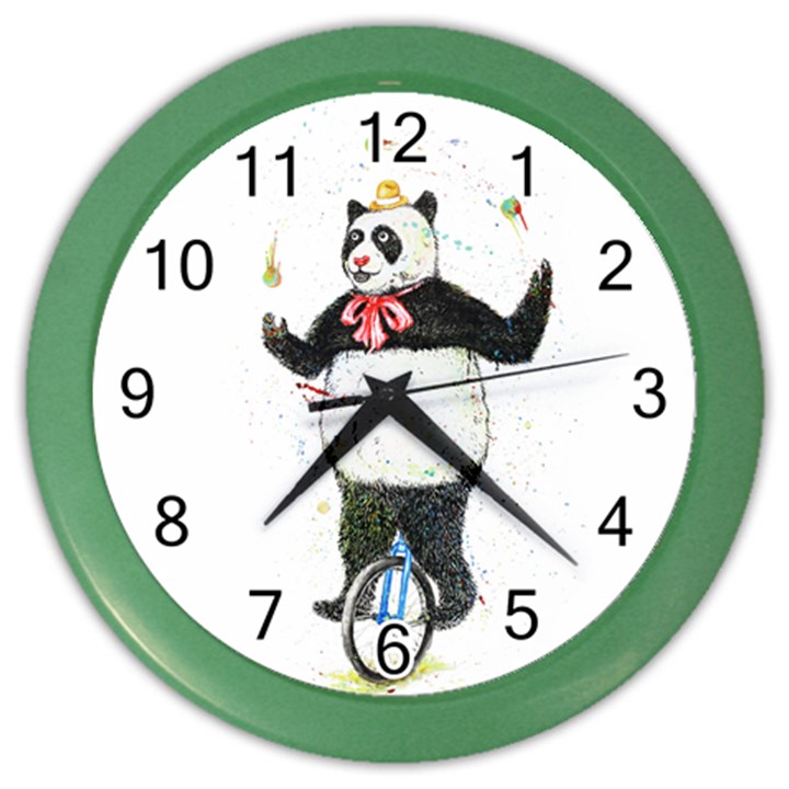 I wanna be colorful Wall Clock (Color)