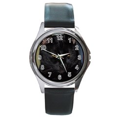 I Am Watching You! Round Metal Watch (silver Rim)