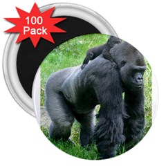 Gorilla Dad 3  Button Magnet (100 Pack) by plindlau