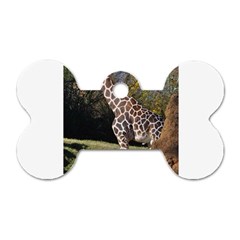 Giraffe Dog Tag Bone (two Sided)