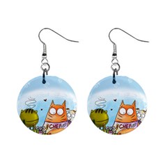 Apron Mini Button Earrings