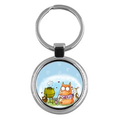 Apron Key Chain (round) by PookieCatWorld