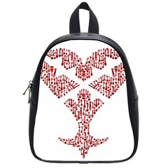 Key Heart 2 School Bag (small) by Nightmarechild