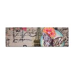 Floral Scripts Butterfly Eiffel Tower Vintage Paris Fashion Bumper Sticker 10 Pack Front