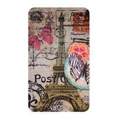 Floral Scripts Butterfly Eiffel Tower Vintage Paris Fashion Memory Card Reader (rectangular) by chicelegantboutique