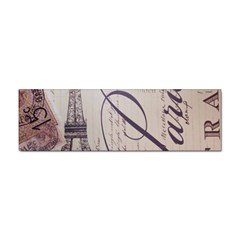 Vintage Scripts Floral Scripts Butterfly Eiffel Tower Vintage Paris Fashion Bumper Sticker 10 Pack by chicelegantboutique