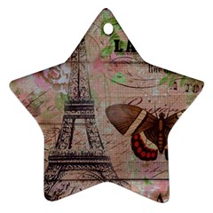 Girly Bee Crown  Butterfly Paris Eiffel Tower Fashion Star Ornament by chicelegantboutique