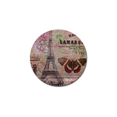 Girly Bee Crown  Butterfly Paris Eiffel Tower Fashion Golf Ball Marker 4 Pack by chicelegantboutique