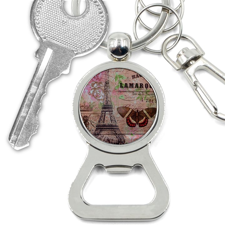 Girly Bee Crown  Butterfly Paris Eiffel Tower Fashion Bottle Opener Key Chain